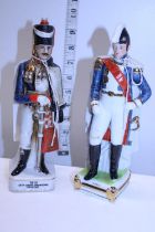 Two Alfretto ceramic military figures