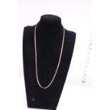 A heavy 18ct gold link & rope twist necklace 19.00 grams.