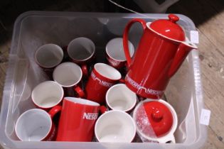 A job lot of Nescafe ceramics. No shipping