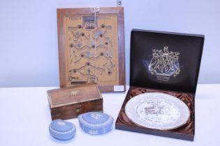 A selection of assorted collectibles including jasperware