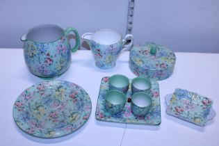 A selection of Shelley Melody ceramics a/f