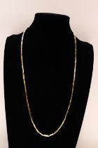 A heavy 18ct gold link necklace 42.06 grams. 60cm long.