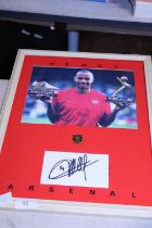 A Framed Thierry Henry signature and photo