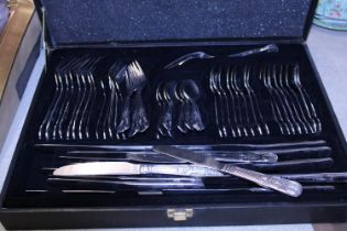 A case full of Kings pattern cutlery