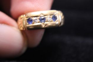 A 18ct gold ring for scrap or repair. 2.18 grams