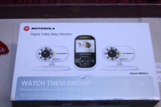 A boxed Motorola video baby monitor (untested)