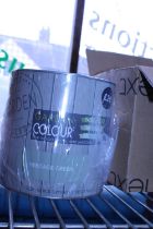 A tin of 2.4litres of quick dry exterior paint in 'Heritage Green'