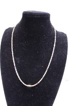 A 18ct gold fancy link necklace 16.68 grams. 50cm long