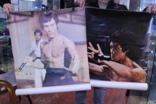 Two vintage Bruce Lee poster