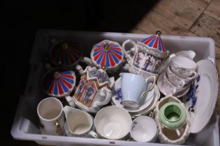 A job lot of mixed ceramics including Sadler teapots. No shipping