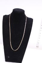 A heavy 18ct gold link & rope twist necklace 19.00 grams. 60cm long