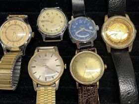 Six vintage gents watches a/f