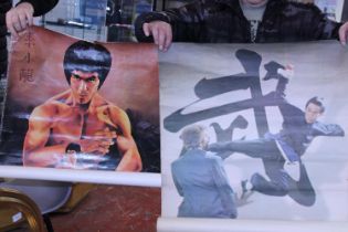 Two vintage Bruce Lee posters