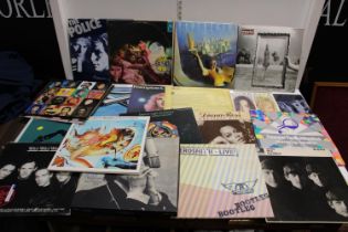 A selection of mixed genre LP records