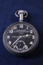 A WW1 mark IVA cockpit clock/stopwatch by S. D Alexander and son (works intermittently, slight