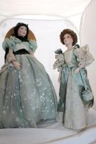 Two collectable Franklin Heirloom dolls Shipping unavailable