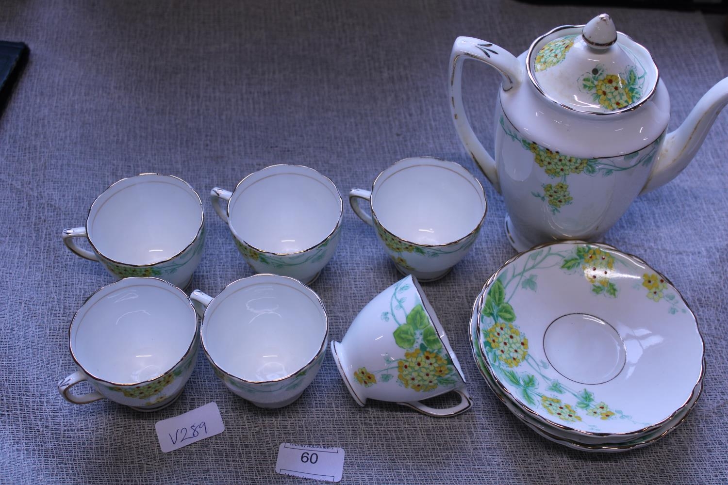 A vintage Rosina bone china coffee service