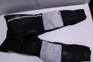 A pair of motorbike leather trousers size 46