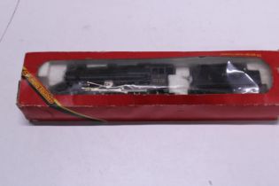 A boxed Hornby OO gauge locomotive and tender