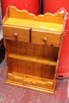 A vintage pine drawer and shelving unit Shipping unavailable