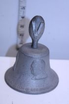 A WW2 victory bell, cast from metal of shot down German aircraft