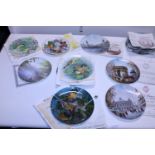 A job lot of assorted collectors plates all with COA's