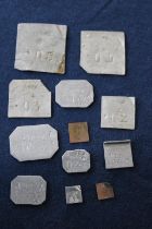 A selection of antique Troy weights