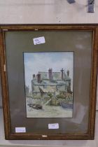 A framed watercolour by John Schofield Shipping unavailable