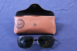 A pair of vintage Ray Ban sunglasses