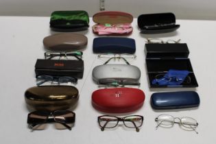 A job lot of designer prescription glasses