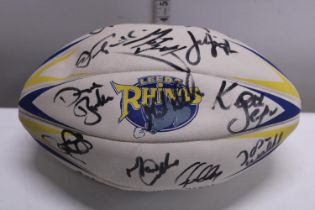 A signed Leeds Rhino's Rugby Ball 2003?