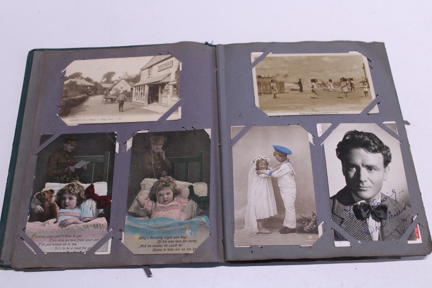 A antique postcard album with good selection of assorted postcards - Image 2 of 3