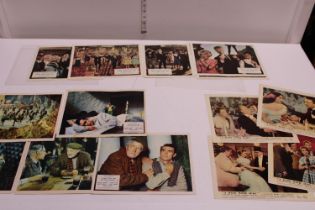 A selection of rare cinema lobby cards including 5 scarce Darby O'Gill and The Little People cards