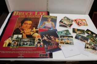 A selection of Bruce Lee related ephemera including posters, magazines etc