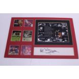 A piece of signed snooker player Jimmy White ephemera