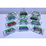 Twelve boxed Corgi die-cast models