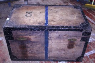 A vintage heavy tea chest. Shipping not available.