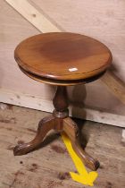 A nice wooden pedestal table, shipping unavailable