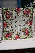 A large vintage shawl