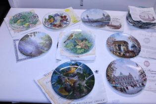 A job lot of assorted collectors plates all with COA's