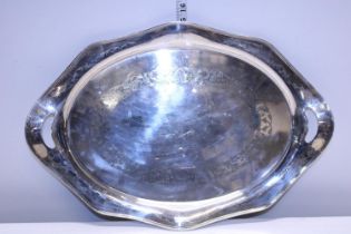 A good quality silver plated tray
