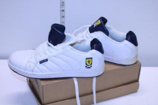 A new pair of "Scotland" training shoes size 8