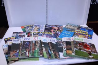 A job lot of assorted Leeds United Football programmes and a selection of Book of Football magazines