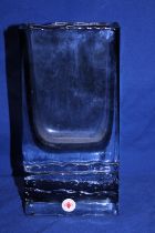 A Beranek art glass vase (small chip to corner)