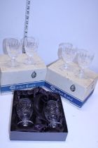 Fourteen Waterford Colleen claret glasses. All stamped waterford to base. 12cm tall.
