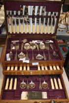 A case of Viner's silver plated cutlery