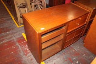 A mid century Nathan music cabinet L100 x H75 x D45, shipping unavailable