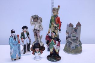 A selection of assorted figurines