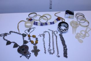 A selection of African and Asian themed jewellery