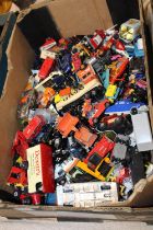 A large job lot of assorted play worn die-cast models